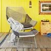 Lägermöbler modern balkong utomhus strandstolar enkla fritidsgård rotting stol nordisk bakre fåtölj soffbord