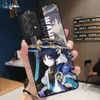 Handyhüllen Anime Genshin Impact Hülle für Samsung Galaxy A52 A72 A22 A53 A73 A33 A13 5G A32 A31 A41 A21S A12 A51 A71 4G Schwarze Abdeckung 231021