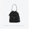 Designer Bags Luxury Fashion Ladies Duet Re-Nylon recycled nylon bucket bag Fashion Bags Drawstring Black item number: 1BH038_RV44_F0002_V_UOO