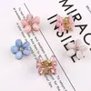 Hair Accessories 4pcs Baby Girls Crystal Flower Clips Fashion Metal Mini Claw For Women Crab Hairpins Headwear Kids