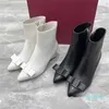 2023-Bottes Femmes Plateforme Court Boot Designer Mode Cuir Chunky Talons