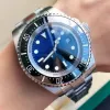 Men Watch D Blue Ceramic Bezel 44mm Stainless Steel Strap Case Automatic Mechanical Black Waterproof Mens Watches Wristwatches AAA Quality