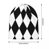 ベレット黒と白のハーレクインパターンニットハット贅沢な男馬ゴルフキャップレディース
