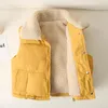 Donsjas Verdikking van Qiu Dong Seizoen Kindervesten Private Baby Lamswollen Vest Kinderkleding Warme sjaal