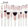 Makeup Brushes Jessup Professional Makeup Brushes Set 6- 25st Makeup Brush Natural Synthetic Foundation Powder Highlighter Pearl White T215 231020