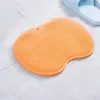 30x25cm exfolierande duschmassage skrapa badrum icke-halkbad matta bak massage borste silikon fot tvätt kropp rengöring badverktyg