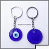 Key Rings Key Rings Jewelry Turkish Evil Blue Eye Keychain Car Ring Amet Lucky Charm Hanging Pendant Jewerly Drop Delivery 2021 Jjc5W Dhsoa