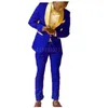 Costumes pour hommes sur mesure élégant pour hommes 2 pièces or châle revers Slim Fit formel classique garçons d'honneur costume de mariage Terno Masculino