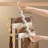 Hangers Multifunctionele 5In1 Hanger Vouwbroek Opbergrek Kledingorganisator Ruimtebesparende Garderobe Slaapkamerkasten