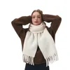 Unisex Cashmere Blanket Scarf Women's Designer Scarf High Quality Acrylic Blend Cotton Warm Outerwear