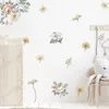 Naklejki ścienne Vintage Flower Botanical Retro Wall Stake