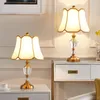 Tischlampen Europa Schlafzimmer Kristalllampe Amerikanischer Stil Schreibtischleuchte Luxus Modern Romantisch Warme Nachttischlampe