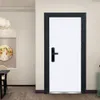 Väggklistermärken 2 st/set enkel vit dörr klistermärke heminredning självhäftande vattentät tapet PVC -affischrenovering av dörrar väggkonst väggmålning 231020
