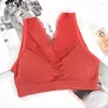 Bustiers Corsets sous-vêtements femmes mince sans anneau en acier ultra-léger rassembler gilet de sport soutien-gorge de sommeil