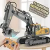 ElectricRC Car RC Excavator Dumper 24G Véhicule d'ingénierie télécommandé Camion sur chenilles Bulldozer Jouets pour garçons Enfants Cadeaux de Noël 231020