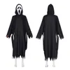 Scream 6 cos traje fantasma rosto assassino máscara cosplay traje crânio máscara fantasma horror vestido de festa Hallowmas