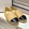 スリングバックespadrilles ballerinasサンダルドレスシューズ女性用サンダル分厚いヒールポンプローファースリングバックヒールファッション快適なバレエフラット