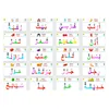 Lärande leksaker 1set Baby Arabic Alphabet Word Magnetic Intellectual Toy Preschool Teaching Montessori för barn 231021