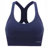 Bustiers espartilhos pele conforto feminino alto estiramento respirável sutiã esportivo yoga roupa interior para correr cor sólida moda