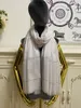 Lange damessjaal sjaals sjaal kasjmier materiaal Borduurletter dun en zacht Printpatroon maat 200 cm - 90 cm