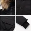 패션 무광택 폭격기 코트와 같은 다운 코트 아이를위한 따뜻한 재킷이 분리 가능한 자연 모피 231020
