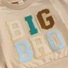 Hoodies Sweatshirts 0807 Lioraitiin 6M4Y Toddler Baby Boy Big Brother Sweatshirt Crewneck Shirt Fall Winter Clothes 231020