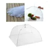 Serviessets 2 stuks 16 inch opvouwbare hoes wit gaas tentbeschermer schermen doek patio insectennet voor buiten kamperen picknicks feesten