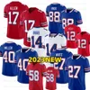 17 Josh Allen Stefon Diggs Maglia da calcio Dawson Knox Gabriel Davis Von Miller Jim Kelly Milano Dalton Kincaid Gregory Rousseau Damar Hamlin Poyer