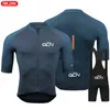 Radtrikot-Sets Raudax Gcn Radtrikot-Set Sommer Kurzarm Atmungsaktiv Schwarz MTB Fahrrad Fahrradbekleidung Maillot Ropa Ciclismo Uniformanzug 231021