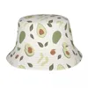 Bérets frais avocat seau chapeaux plage chapeaux accessoires casquette de pêcheur pour l'extérieur hommes femmes Boonie chapeau Protection UV