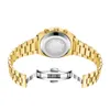 Top Marke Männer Goldene Uhren Royal 3ATM Wasserdicht Edelstahl Mode Business Stahl männer Quarz Armbanduhr Kalender Geschenk Uhr
