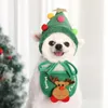 Hondenkleding Kerstmis Hoeden voor huisdieren Schattig gewei Speekselhanddoek voor katten Aankleedbenodigdheden Mooi ontwerp Herfst- en winterkledingaccessoire