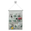 Shopping Bags 7 Pockets Cotton Wall Mounted Storage Bag Home Room Closet Door Sundries Clothes Hanging Holder Cosmetic Toys Organizer