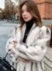 Fourrure femme 2023 hiver intégré Vintage mi-long manteau écologique Premium sens vison longue mode