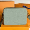 M23783 Homens Designers Bag Luxo Trio Messenger Bag Top Quality Green Canvas Carteiro Sacos Moda Homem 3 em 1 Bolsos de Ombro Ao Ar Livre Pequena Pasta