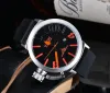 U Big Boat Wrist Watches 2023 Three Stitches White Case Mens Watch Sports Classic 50mm Quartz Watches Top Luxury Brand Clock 039