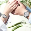 2022 Coppia di marca per donna Uomo Orologio da polso al quarzo impermeabile in acciaio inossidabile Set di orologi per lui e per gli amanti