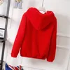 Women's Fur Imitation Winter Grass Mink Faux Coat Ladies Artificial Hooded Soft 2023 Jacket Red