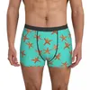 Unterhose, Aqua-Seestern-Unterwäsche, niedliches Tier-Männchen-Höschen-Muster, bequeme Boxershorts, kurze große Größe