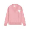 Men's Sweaters Designer Women Knitted Sweatshirt Classic Love Heart-shaped Sweater Couple Hoodies Top Tees Men Simple Pullover Fashion sweater Tops