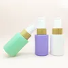 Storage Bottles 30 ML Glass Pump Lotion Foam Eco-Friendly Bamboo Empty Airless Travel Portable Cosmetic Shampoo Containers Press Vials