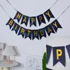 Украшение вечеринки, 22 цвета, ткань Оксфорд, баннеры с днем рождения для украшения дня рождения