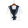 Ensembles de vêtements 2023 Chemise à col marin Mode Filles Uniforme scolaire Hauts Uniformes d'étudiants Top Anime japonais JK