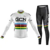 Radfahren Jersey Sets Pro Gcn Team Herbst Radfahren Jersey Set Trägerhose Ropa Mountainbike Jersey 9D Gel Radfahren Hosen Langarm anzug 231021