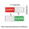 Magnete per lavastoviglie pulito Sign Sunc Sign Cambiamenti spingendo le opzioni adesive a magneti non gravanti che indicano se i piatti puliti o sporchi HZ0070