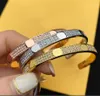 Klee-Armbänder, Damen-Armband, Nagel-Armband mit Diamant, modischer Unisex-Designer-Schmuck für alle Gelegenheiten