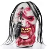 Masque de boule de maquillage d'horreur pour Halloween, masque de visage fantôme de terreur, couvre-chef en Latex pour toute la personne, masque à Long cou effrayant de Zombie