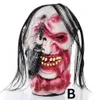 Halloween hood skräck halloween makeup boll mask terror spöke ansikte latex headcover hela personen zombie skrämmande lång hals mask