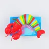 Luminous Fidget Slug Decompression Fidget Toys Party Favor Luminous Fidget Lobster Relieve Stress Toys Kids Festive Birthday Gifts