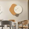 Relógios de parede Nordic Minimalista Relógio Metal Design Moderno Número Acrílico Bateria Horloges Murales Home Decorando Itens